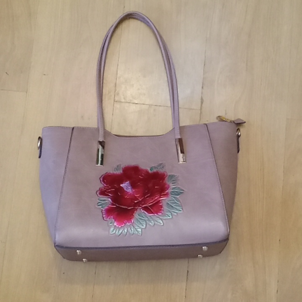 Floral tote bag